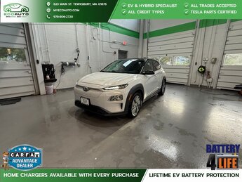 2021 Chalk White Hyundai Kona Electric SEL Automatic FWD SUV Electric Motor Engine