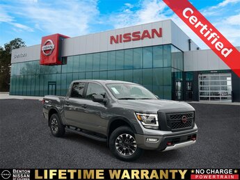 2024 Gun Metallic Nissan Titan PRO-4X 4 Door Automatic 5.6L V8 DOHC 32V LEV3-ULEV70 400hp Engine 4X4