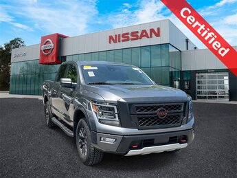 2024 Gun Metallic Nissan Titan PRO-4X 4 Door Automatic 4X4 5.6L V8 DOHC 32V LEV3-ULEV70 400hp Engine Truck