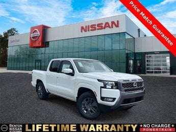 2025 Glacier White Nissan Frontier SV 4 Door RWD 3.8L DI DOHC 24V V6 Engine Automatic Truck