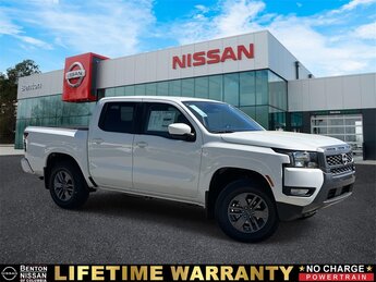 2025 Glacier White Nissan Frontier SV 4 Door Truck 4X4 3.8L DI DOHC 24V V6 Engine