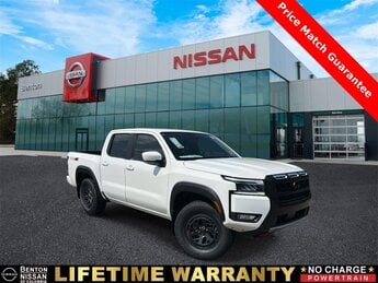 2025 Glacier White Nissan Frontier PRO-4X 4X4 Automatic 4 Door 3.8L DI DOHC 24V V6 Engine