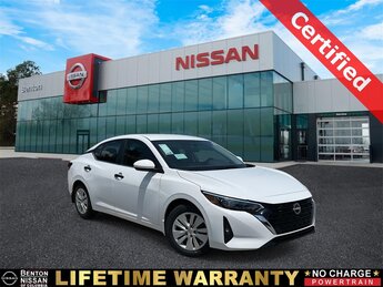 2025 Fresh Powder Nissan Sentra S Car Automatic (CVT) 2.0L I4 DOHC Engine
