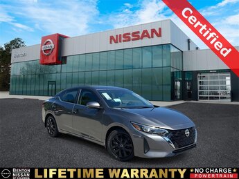 2025 Gun Metallic Nissan Sentra S 2.0L I4 DOHC Engine 4 Door FWD Car Automatic (CVT)