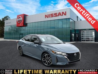 2025 Atlantic Gray Metallic/Super Black Nissan Sentra SR Automatic (CVT) 4 Door 2.0L I4 DOHC Engine Car FWD
