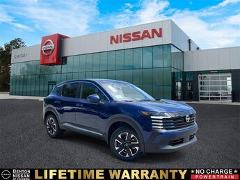 2025 Deep Blue Pearl Nissan Kicks SV Automatic (CVT) AWD 4 Door 2.0L DOHC Engine