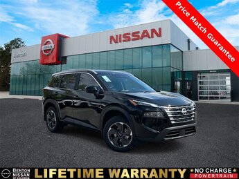 2025 Super Black Nissan Rogue SV 4 Door 1.5L DOHC Engine FWD Automatic (CVT) SUV