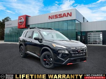 2025 Super Black Nissan Rogue Rock Creek Automatic (CVT) 4 Door 1.5L DOHC Engine AWD SUV
