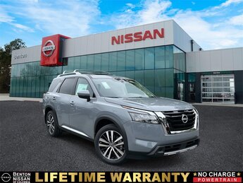 2025 Boulder Gray Pearl Nissan Pathfinder Platinum SUV Automatic FWD 3.5L V6 DOHC Engine 4 Door