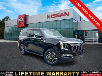 2025 Super Black Nissan Armada SL RWD 4 Door 3.5L DOHC Engine