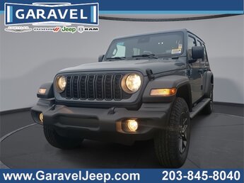 2025 Anvil Clear Coat Jeep Wrangler Sport S 4 Door 4X4 Automatic SUV 2.0L I4 DOHC Engine