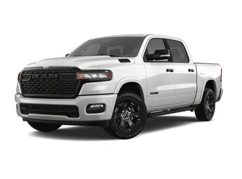 2025 Bright White Clear Coat Ram 1500 1500 Big Horn Crew Cab 4x4 5'7' Box Automatic 3.6L V6 24V VVT eTorque Engine Upg I 4X4 Truck 4 Door