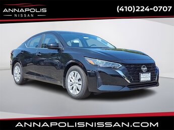 2025 Super Black Nissan Sentra S 4 Door 2.0L I4 DOHC Engine Car FWD