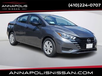 2025 Gun Metallic Nissan Versa 1.6 S 1.6L I4 DOHC 16V Engine 4 Door Car Automatic (CVT) FWD
