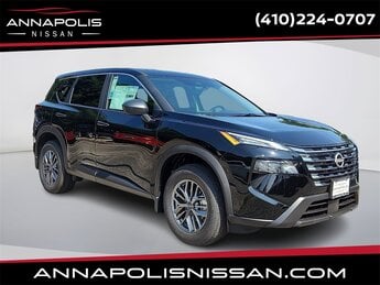 2025 Super Black Nissan Rogue S Automatic (CVT) 4 Door SUV AWD