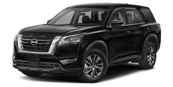 2025 Everest White Pearl Tricoat/Super Black Nissan Pathfinder Platinum Automatic 3.5L V6 DOHC Engine SUV 4 Door