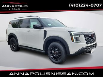 2025 Aspen White Tricoat Nissan Armada PRO-4X 3.5L DOHC Engine 4X4 SUV 4 Door Automatic
