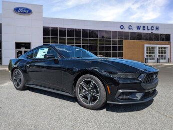 2025 Shadow Black Ford Mustang EcoBoost 2 Door Car Intercooled Turbo Premium Unleaded I-4 2.3 L/140 Engine Automatic RWD