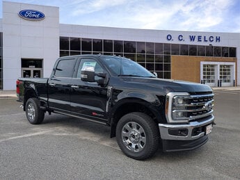 2025 Black Ford Super Duty F-350 SRW King Ranch Truck 4X4 Intercooled Turbo Diesel V-8 6.7 L/406 Engine Automatic
