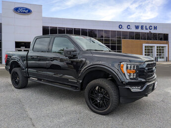 2023 Agate Black Metallic Ford F-150 Sherrod 4X4 PowerBoost Full-Hybrid V6 3.5 L Engine Truck
