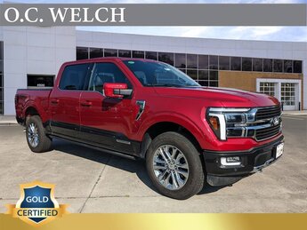 2024 Rapid Red Metallic Tinted Clearcoat Ford F-150 King Ranch PowerBoost Full-Hybrid V6 3.5 L Engine 4X4 4 Door Truck