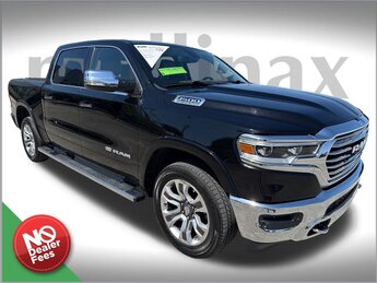 2019 Diamond Black Crystal Pearlcoat Ram 1500 Laramie Longhorn 4X4 Automatic HEMI 5.7L V8 Multi Displacement VVT Engine