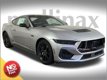 2025 Silver Metallic Ford Mustang GT Premium 5.0L V8 Ti-VCT Engine 2 Door RWD Car