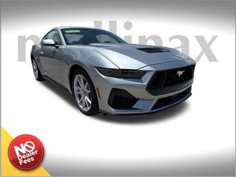 2025 Iconic Silver Metallic Ford Mustang GT RWD 5.0L V8 Ti-VCT Engine 2 Door
