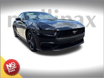 2025 Shadow Black Ford Mustang EcoBoost Premium Automatic EcoBoost 2.3L I4 GTDi DOHC Turbocharged VCT Engine Car RWD