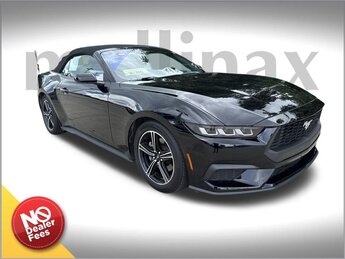 2024 Shadow Black Ford Mustang EcoBoost Premium Convertible EcoBoost 2.3L I4 GTDi DOHC Turbocharged VCT Engine Automatic