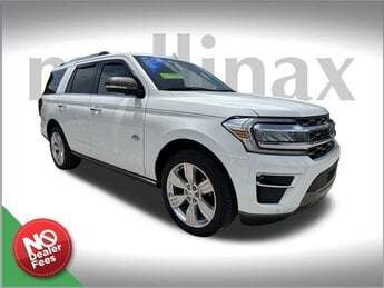 2024 Star White Metallic Tri-Coat Ford Expedition King Ranch 4 Door 4X4 EcoBoost 3.5L V6 GTDi DOHC 24V Twin Turbocharged Engine Automatic