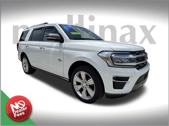 2024 Star White Metallic Tri-Coat Ford Expedition King Ranch 4 Door 4X4 EcoBoost 3.5L V6 GTDi DOHC 24V Twin Turbocharged Engine Automatic
