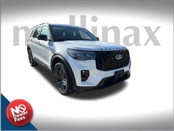 2025 Star White Metallic Tri-Coat Ford Explorer ST-Line 4 Door Automatic SUV 2.3L EcoBoost I-4 Engine