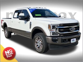 2022 Star White Metallic Tri-Coat Ford Super Duty F-250 SRW King Ranch Truck 4 Door Power Stroke 6.7L V8 DI 32V OHV Turbodiesel Engine 4X4