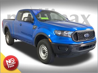 2023 Velocity Blue Metallic Ford Ranger XL RWD EcoBoost 2.3L I4 GTDi DOHC Turbocharged VCT Engine 4 Door Truck Automatic