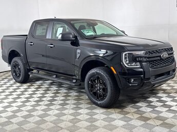 2025 Shadow Black Ford Ranger XLT Automatic EcoBoost 2.3L I4 GTDi DOHC Turbocharged VCT Engine 4 Door