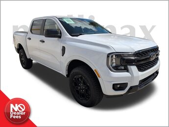 2025 Oxford White Ford Ranger XLT EcoBoost 2.3L I4 GTDi DOHC Turbocharged VCT Engine RWD Automatic