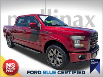 2016 Ruby Red Metallic Tinted Clearcoat Ford F-150 Lariat 4 Door 4X4 Automatic 3.5L V6 Engine