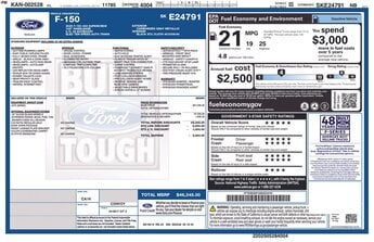 2025 Carbonized Gray Metallic Ford F-150 STX 2.7L V6 EcoBoost Engine Automatic Truck 4 Door RWD