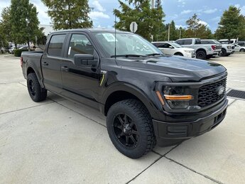 2025 Agate Black Metallic Ford F-150 STX RWD 2.7L V6 EcoBoost Engine 4 Door