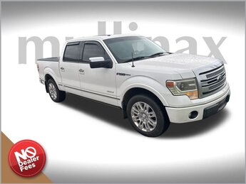 2013 White Platinum Metallic Tri-Coat Ford F-150 Platinum 3.5L V6 EcoBoost Engine 4 Door Truck Automatic