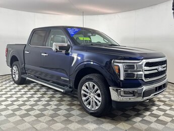 2024 Blue Metallic Ford F-150 Lariat Automatic 4 Door Truck 3.5L PowerBoost Full-Hybrid V6 Engine