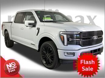 2025 Space White Metallic Ford F-150 Platinum 4 Door Automatic Truck 4X4 3.5L PowerBoost Full-Hybrid V6 Engine