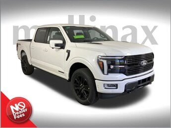 2025 Star White Metallic Tri-Coat Ford F-150 Platinum 4 Door Truck 4X4 3.5L PowerBoost Full-Hybrid V6 Engine Automatic