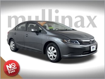 2012 Honda Civic LX Automatic Car 1.8L I4 SOHC 16V i-VTEC Engine 4 Door FWD