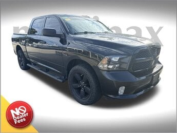 2018 Brilliant Black Crystal Pearlcoat Ram 1500 Express Automatic Truck HEMI 5.7L V8 Multi Displacement VVT Engine 4X4