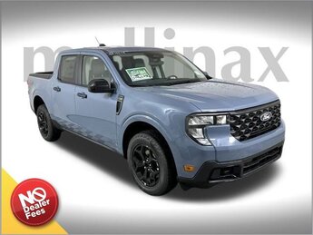 2025 Azure Gray Metallic Tri-Coat Ford Maverick XLT 4 Door EcoBoost 2.0L I4 GTDi DOHC Turbocharged VCT Engine AWD Automatic Truck