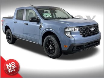 2025 Azure Gray Metallic Tri-Coat Ford Maverick XLT Truck AWD EcoBoost 2.0L I4 GTDi DOHC Turbocharged VCT Engine 4 Door