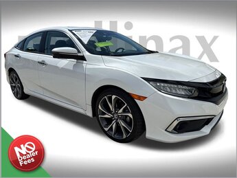 2020 Platinum White Pearl Honda Civic Touring FWD Automatic (CVT) 4 Door Car