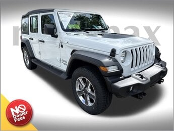 2019 Bright White Clearcoat Jeep Wrangler Unlimited Sport 2.0L I4 DOHC Engine 4X4 SUV Automatic 4 Door